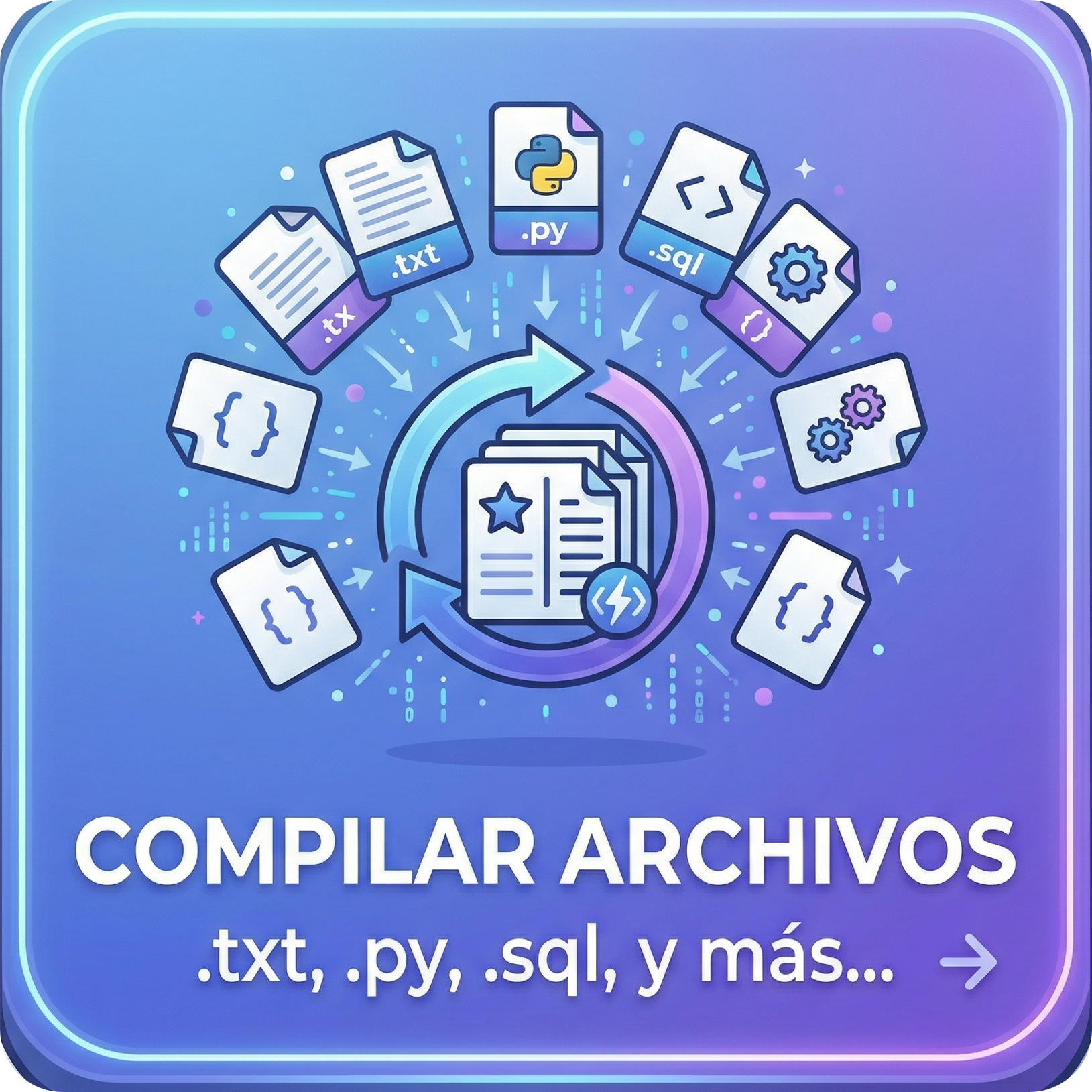 Imagen promocional de la aplicación Compaginador de Archivos